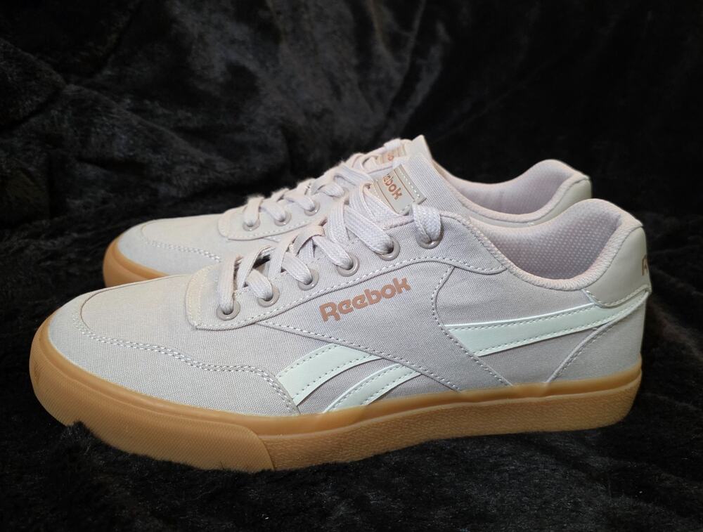 Reebok Court Advance Vulc Men's 9 Cream Gum Canvas Low Top Sneakers 30130MCCJ